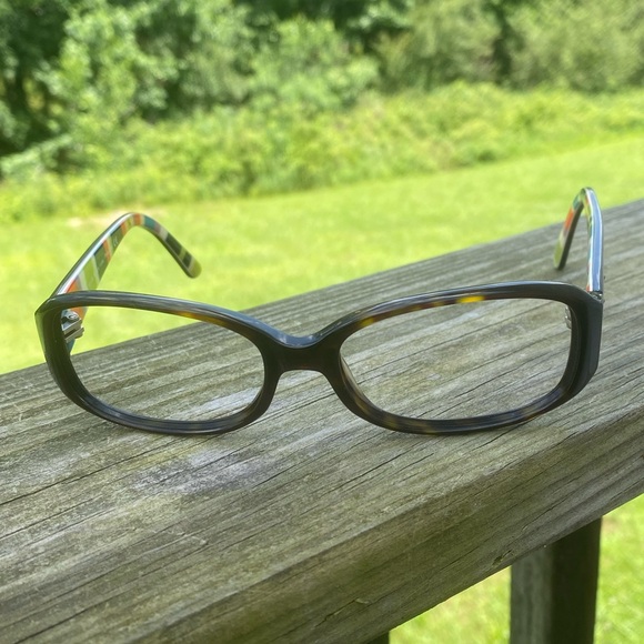 Kate Spade glasses frames Paxton colorful interior brown tortoise 52[]16 130 - Picture 2 of 8